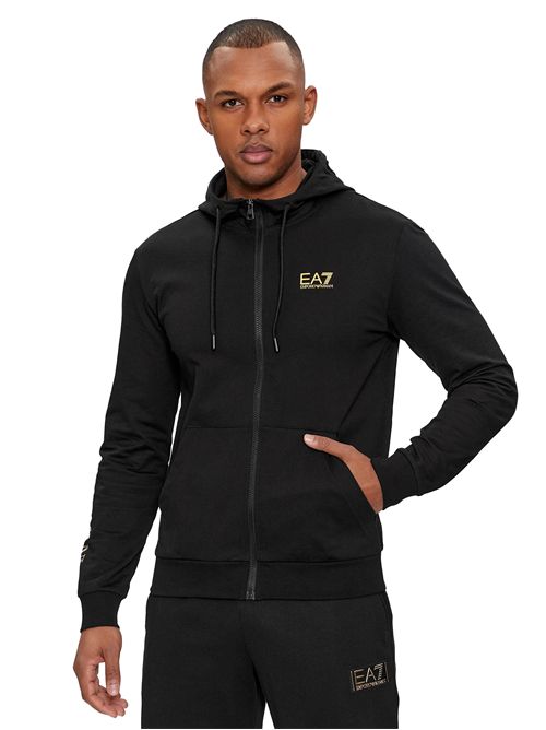 EMPORIO ARMANI Logo Series Cotton Hoodie EA7 | 7M000568MC004