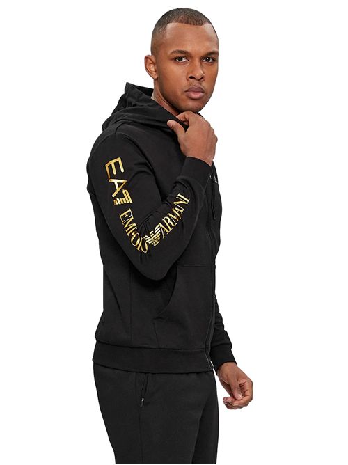 EMPORIO ARMANI Logo Series Cotton Hoodie EA7 | 7M000568MC004