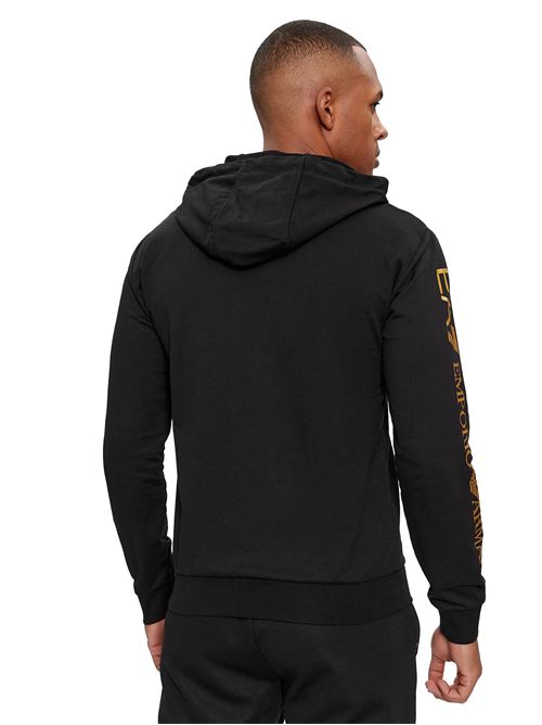 EMPORIO ARMANI Logo Series Cotton Hoodie EA7 | 7M000568MC004