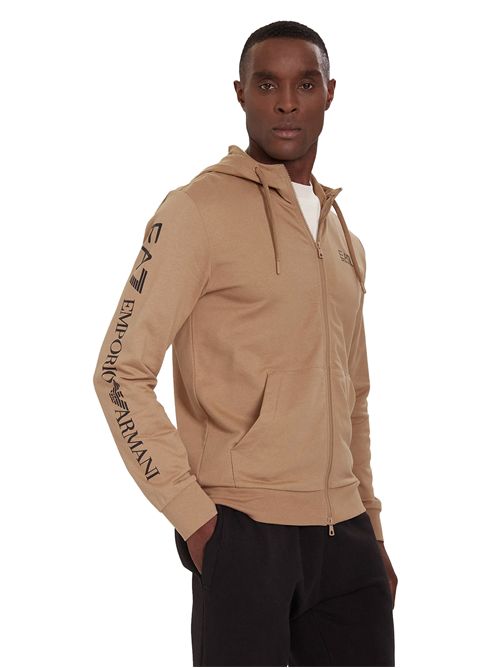 EMPORIO ARMANI Logo Series Cotton Hoodie EA7 | 7M000568U6171