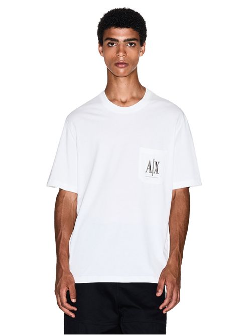 ARMANI EXCHANGE Relaxed Fit T-Shirt with Chest Pocket EXCHANGE | XM000366AF12308U0009