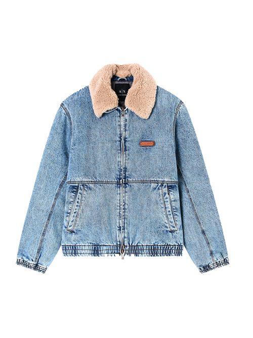 ARMANI EXCHANGE Giacca in denim con ecopelliccia EXCHANGE | XM001109AF16986MB003