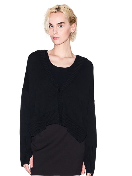 ARMANI EXCHANGE Asymmetric Cotton Cardigan EXCHANGE | XW001304AF16552UC001