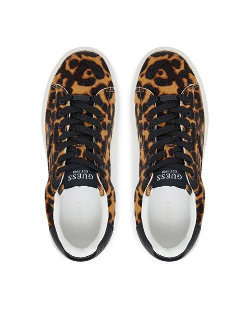 GUESS Elbina8 Tan Sneakers GUESS | FLTEL8LEA12TAN