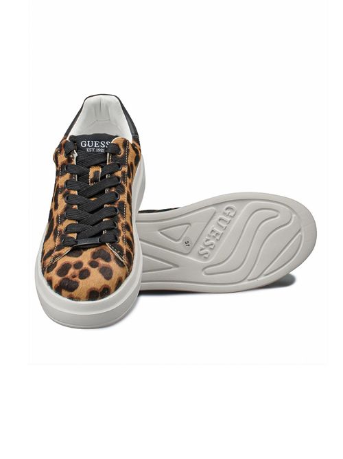 GUESS Elbina8 Tan Sneakers GUESS | FLTEL8LEA12TAN