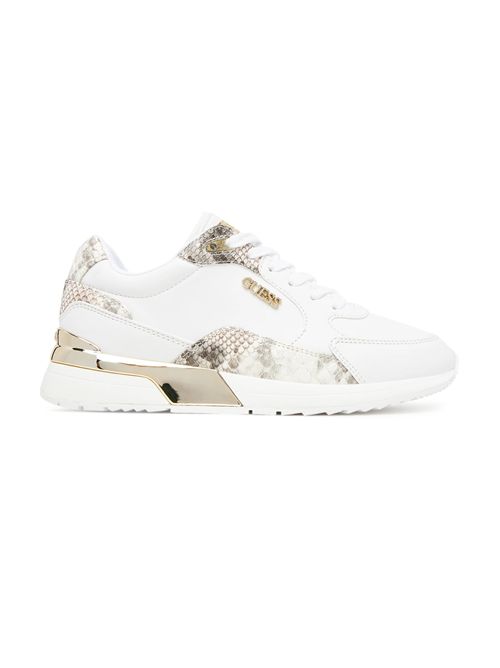 GUESS Moxea Animalier Runner Sneakers GUESS | FLTM15ELE12WHITE