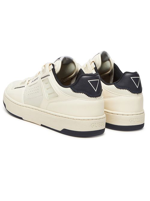 GUESS Vincent Mixed Leather Sneakers GUESS | FMTVINELE12WHIBL