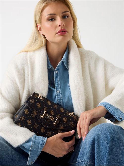 GUESSA Borsa a spalla Silia 4G logo peony GUESS | HWGP9890210ESL