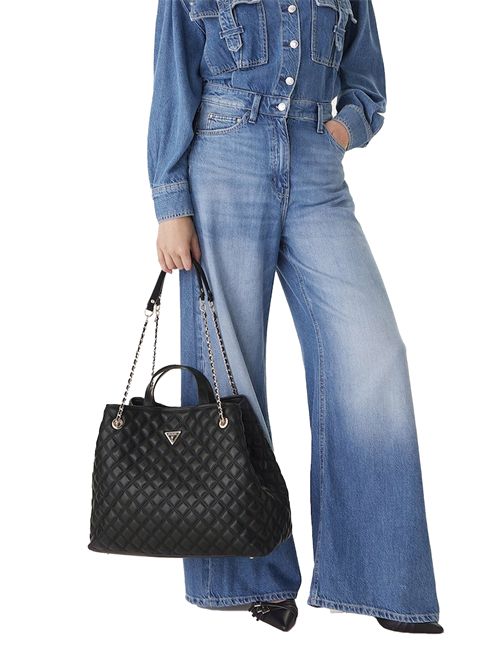 GUESS Borsa Giully II Large 2 in 1 Tote GUESS | HWQG9673290BLA