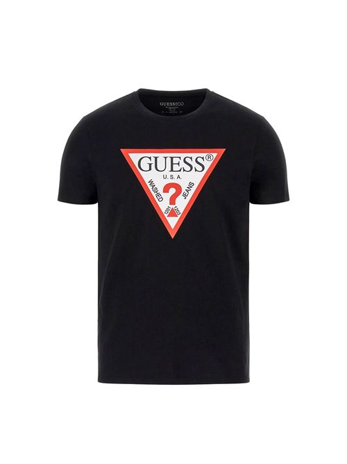 GUESS T-shirt con logo triangolo GUESS | M2YI71I3Z14JBLK