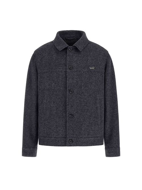 GUESS Camicia Overshirt in tweed misto lana GUESS | M5BH88KA680FM5U