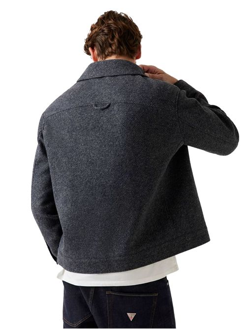 GUESS Camicia Overshirt in tweed misto lana GUESS | M5BH88KA680FM5U