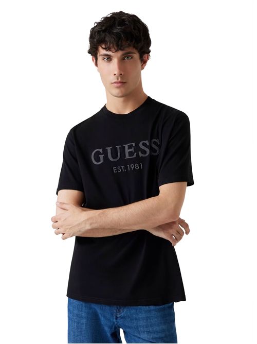 GUESS T-shirt con logo frontale GUESS | M5YI17I3Z14JBLK