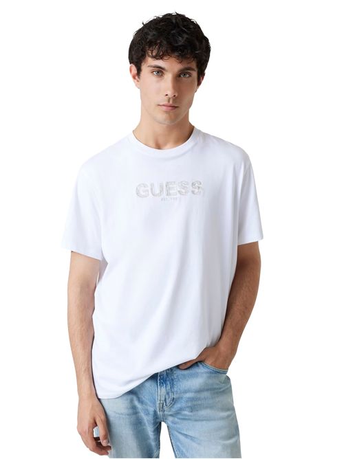 GUESS T-shirt con logo ricamato GUESS | M5YI41KBW41G011