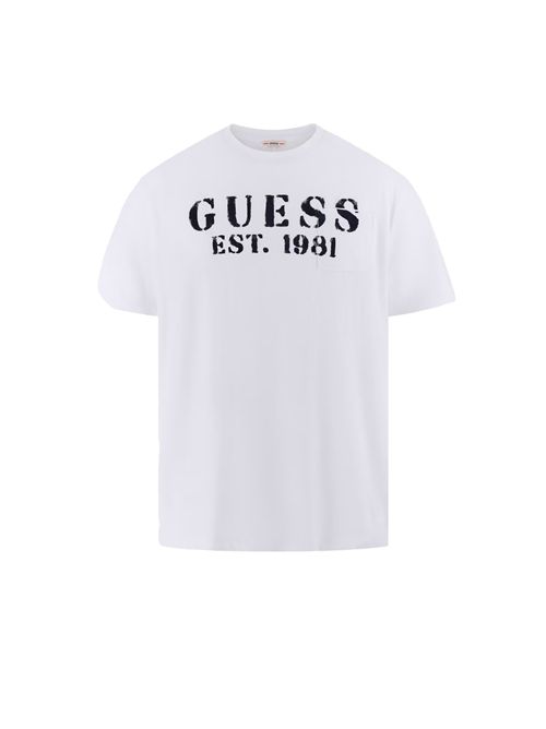 GUESS T-ahirt in misto lino con logo GUESS | M5YI63KCY30G011