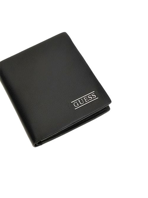 GUESS New Boston Genuine Leather Wallet GUESS | SMNEBRLEA22BLA