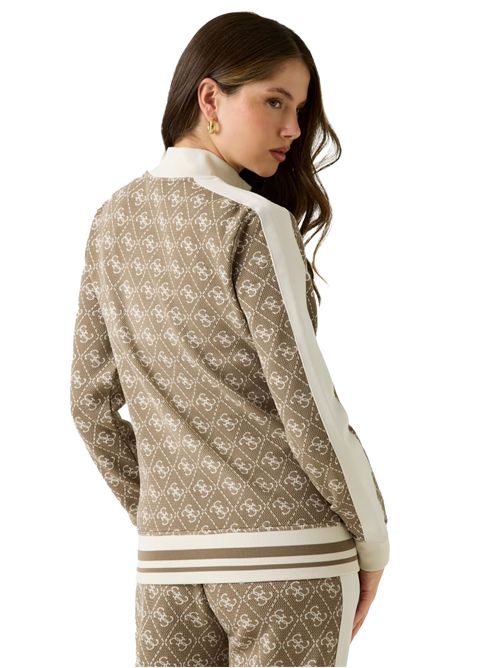 GUESS Felpa con zip intera 4G GUESS | V5BQ16K1990F0YO