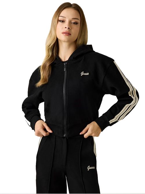 GUESS Wool-Blend Logo Sweatshirt GUESS | V5BQ17KCX52JBLK