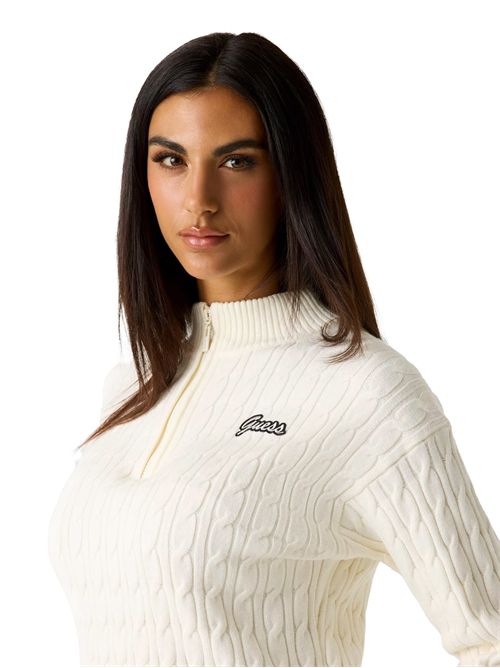GUESS Maglioncino corto in maglia a trecce GUESS | V5BR02Z0572G1O6