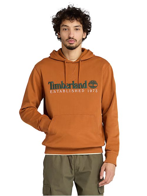 TIMBERLAND Felpa TIMBERLAND Rovescio a Ricci e Logo Established 1973 Ricamato TiMBERLAND | TB0A5MX8C391