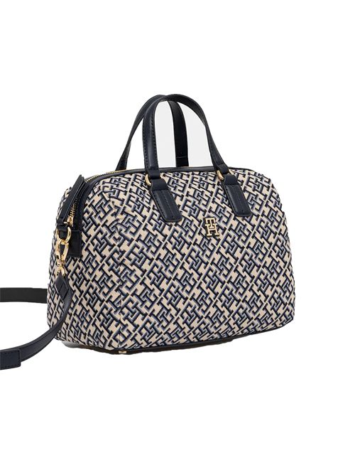 TOMMY HILFIGER Monogram Handheld Bauletto Bag TOMMY | AW0AW17633DW6