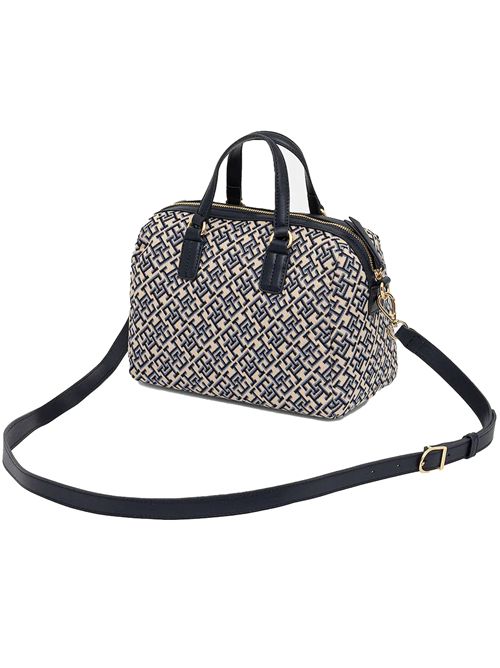 TOMMY HILFIGER Monogram Handheld Bauletto Bag TOMMY | AW0AW17633DW6