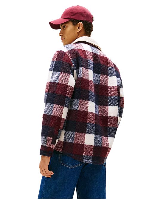 TOMMY JEANS Oversized Flannel and Sherpa Jacket TOMMY | DM0DM22010C1G