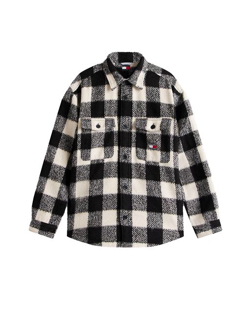 TOMMY JEANS Oversized Checked Flannel Shirt TOMMY | DM0DM22013BDS