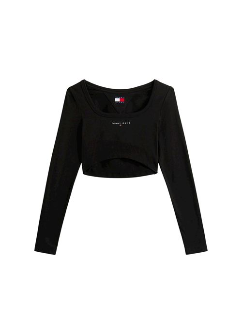 TOMMY JEANS Maglia Cropped maniche lunghe TOMMY | DW0DW20909BDS