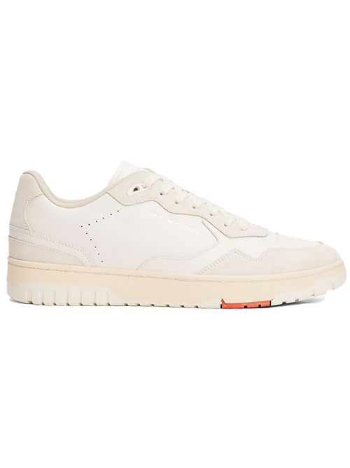 TOMMY HILFIGER Basketball Style Mixed Leather Sneakers TOMMY | FM0FM05520Z00