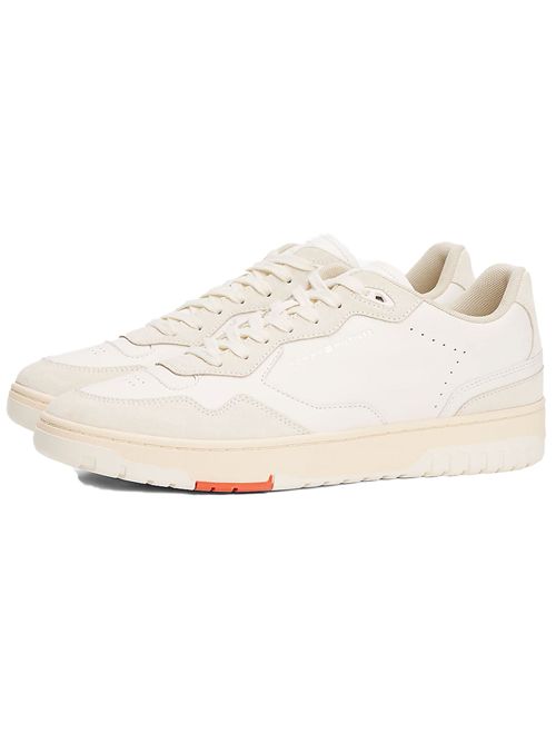 TOMMY HILFIGER Basketball Style Mixed Leather Sneakers TOMMY | FM0FM05520Z00