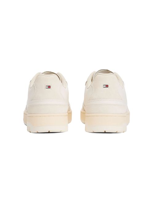TOMMY HILFIGER Basketball Style Mixed Leather Sneakers TOMMY | FM0FM05520Z00