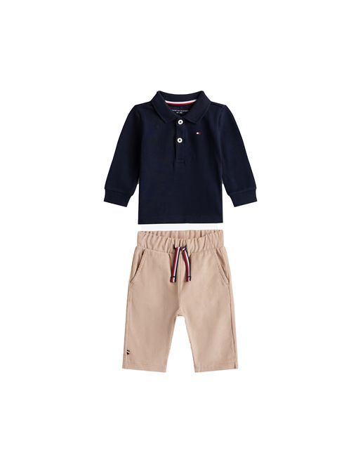 TOMMY HILFIGER Baby Set: Polo and Pants TOMMY | THKN0KN02085JGUQ