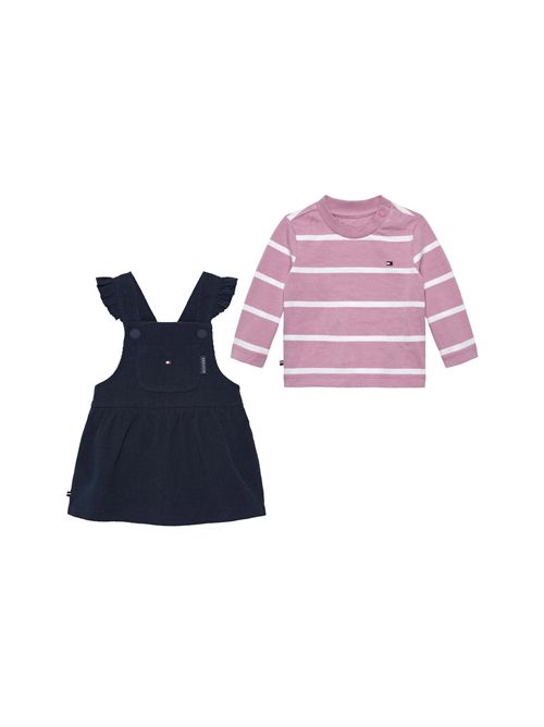 TOMMY HILFIGER Baby Set: Pinafore Dress and T-Shirt TOMMY | THKN0KN02106JC1G