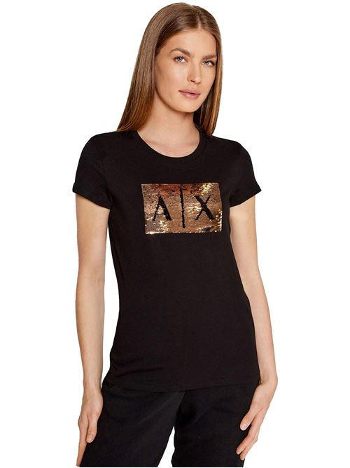 ARMANI EXCHANGE T-shirt logo con paillettes EXCHANGE | 8NYTDL6231