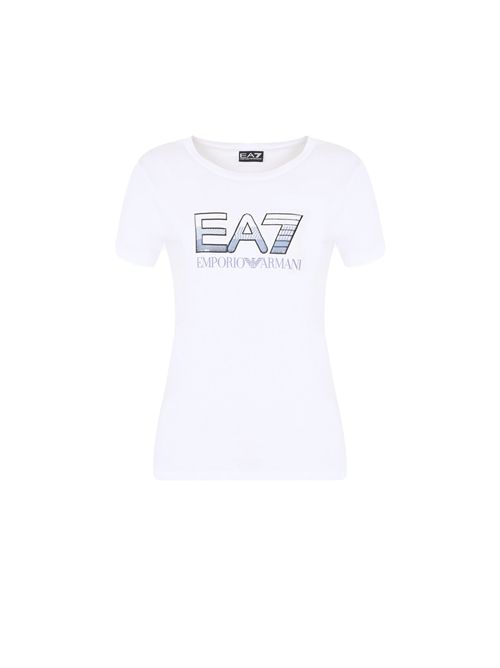 EMPORIO ARMANI Logo Series sequined t-shirt EA7 | 7W000183U0002