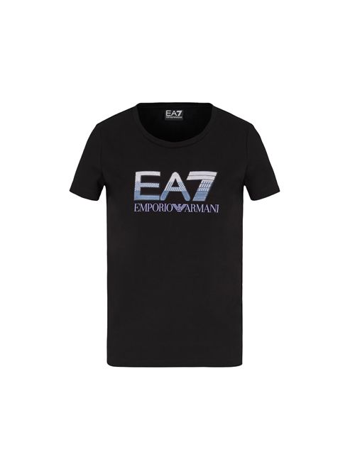 EMPORIO ARMANI T-Shirt mit Pailletten aus der Logo-Serie EA7 | 7W000183UC001