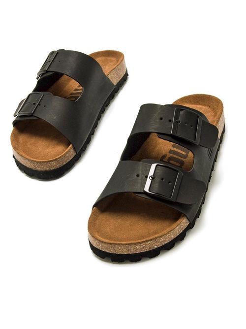 MUSTANG Black Leather Sandals MTNG | 84716NEGRO
