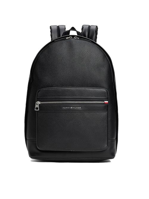 TOMMY HILFIGER Zaino con finitura zigrinata e logo TOMMY | AM0AM13201BDS