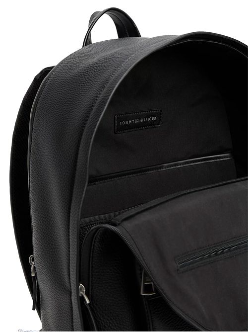 TOMMY HILFIGER Zaino con finitura zigrinata e logo TOMMY | AM0AM13201BDS