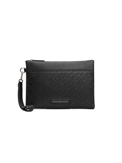 TOMMY HILFIGER Monogram clutch bag TOMMY | AM0AM13263BDS