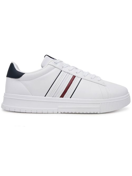 TOMMY HILFIGER Leather sneakers with logo TOMMY | FM0FM05406YBS