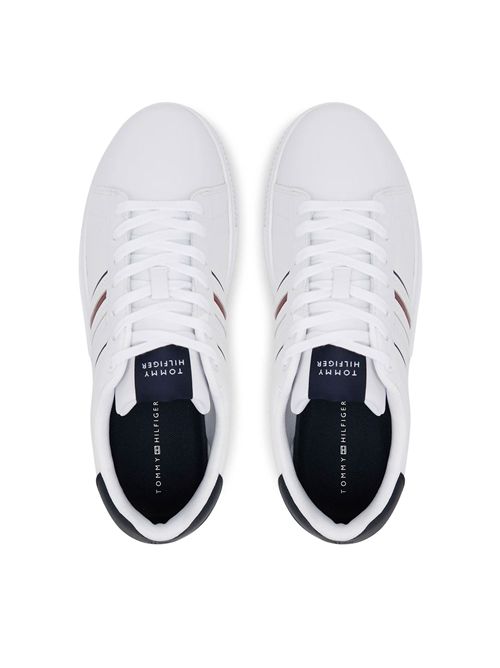 TOMMY HILFIGER Leather sneakers with logo TOMMY | FM0FM05406YBS