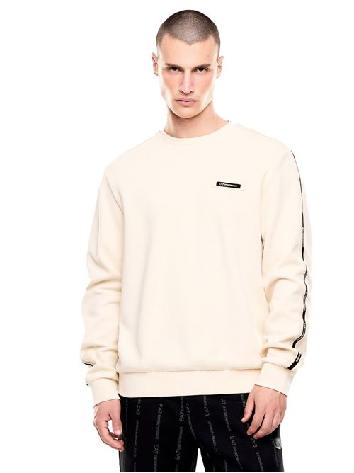 EMPORIO ARMANI Felpa Logo Series in interlok EA7 | 7M001478U1088