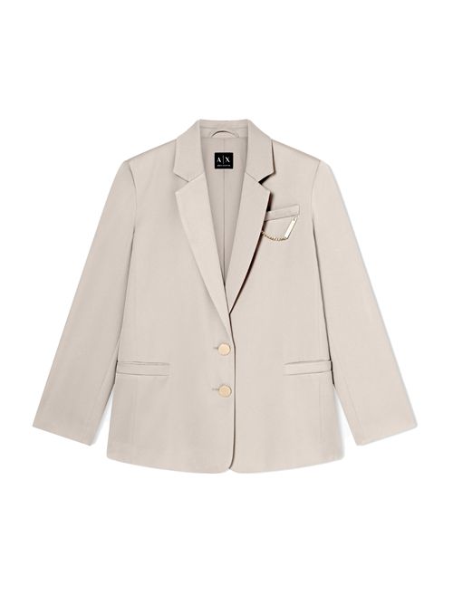 ARMANI EXCHANGE Giacca in crepe con catenella EXCHANGE | XW001953AF21553U6223
