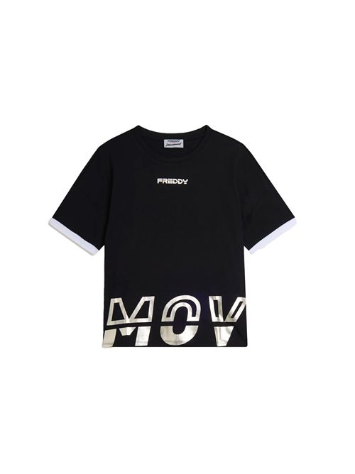 FREDDY T-Shirt with Pearlescent MOV Print FREDDY | S26WMVT2NW33