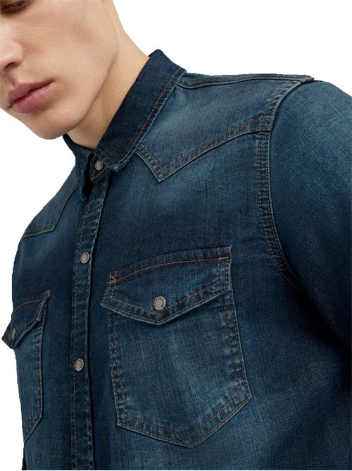 GAS Camicia Kant New in Denim Slim GAS | 15149502135509MD