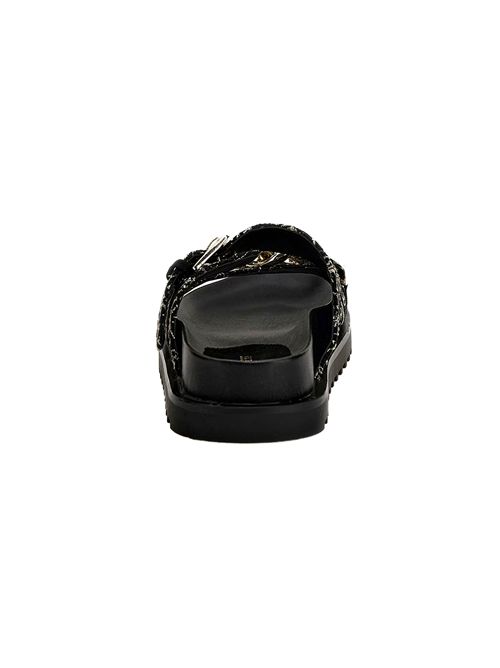 GUESS Fatema 4G Logo Slide Sandals GUESS | FL6FATFAL03BLKPL