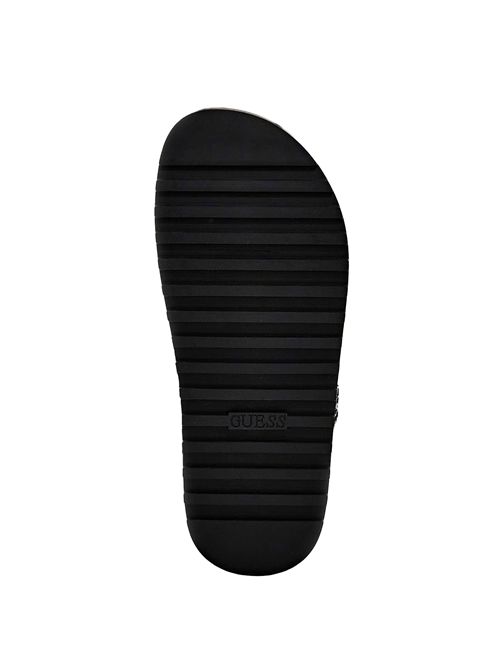GUESS Fatema 4G Logo Slide Sandals GUESS | FL6FATFAL03BLKPL