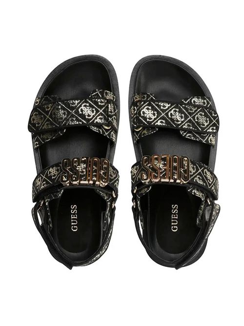 GUESS Fabelis2 Wedge Sandals GUESS | FL6FBSFAL03BLKPL